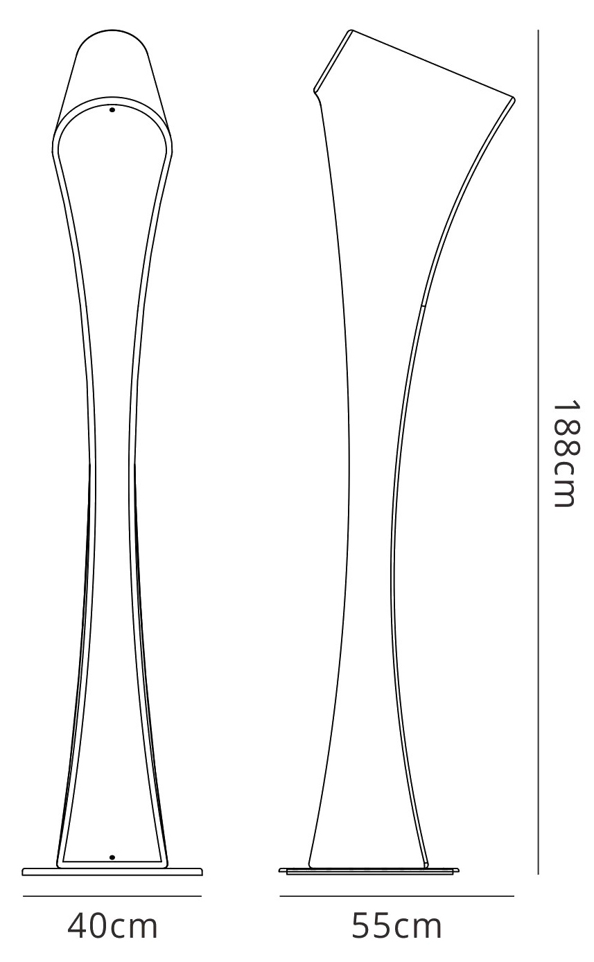Ora Gloss Red Floor Lamps Mantra Designer Floor Lamps 